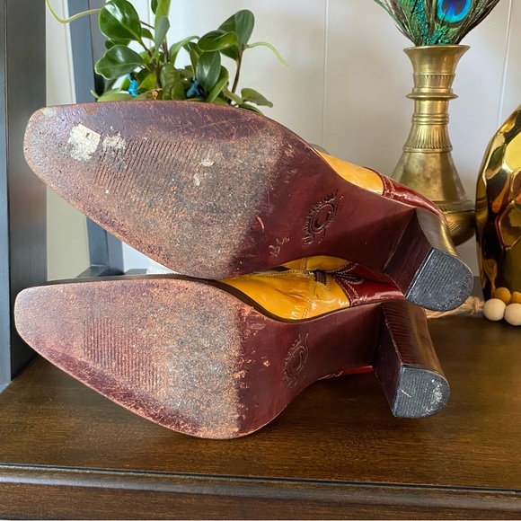 Charlie 1 Horse Sample Artisan Handcrafted Brazil Leather Multi Lace Up Heeled - Picture 9 of 14